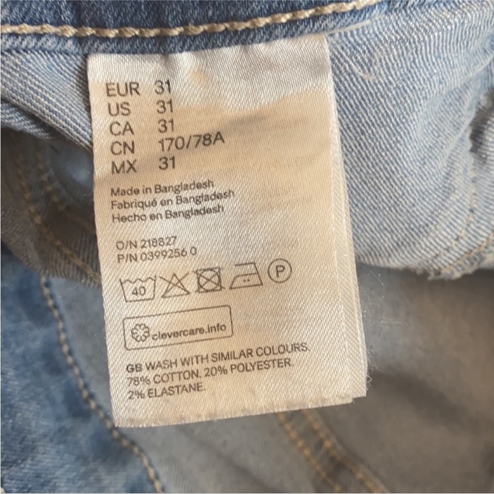 H&M skinny regular waist ankle jeans - Picture 7 of 7
